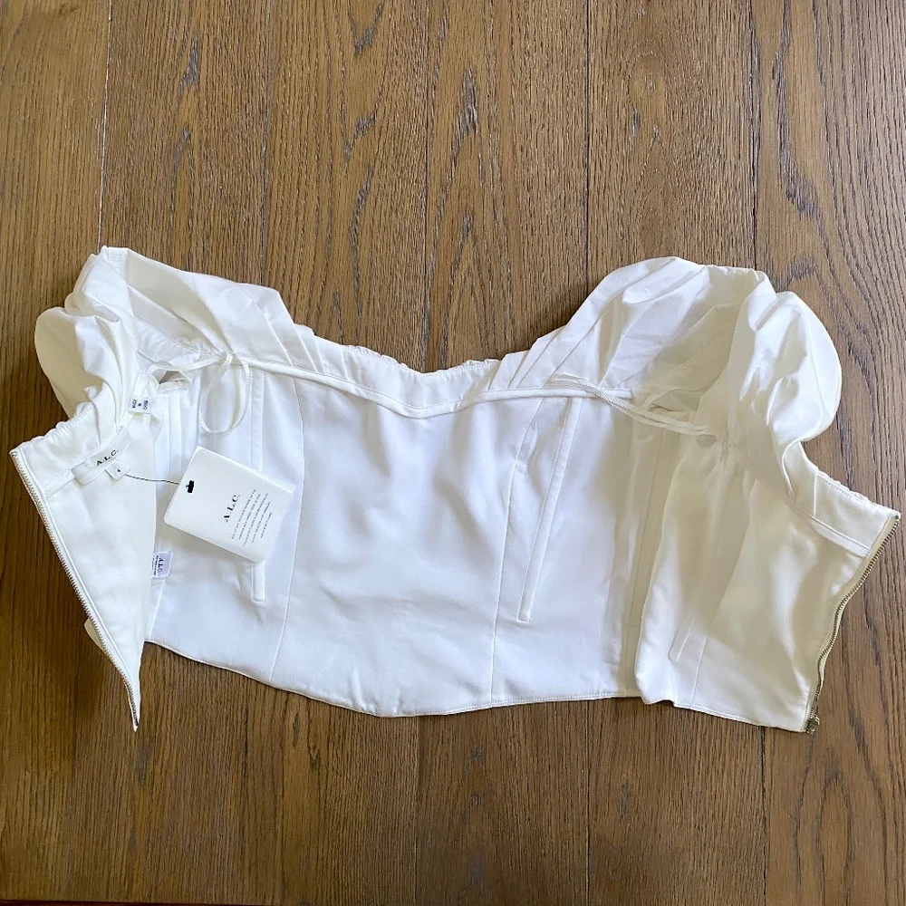 A.L.C. Nora Top White New With Tags US4
